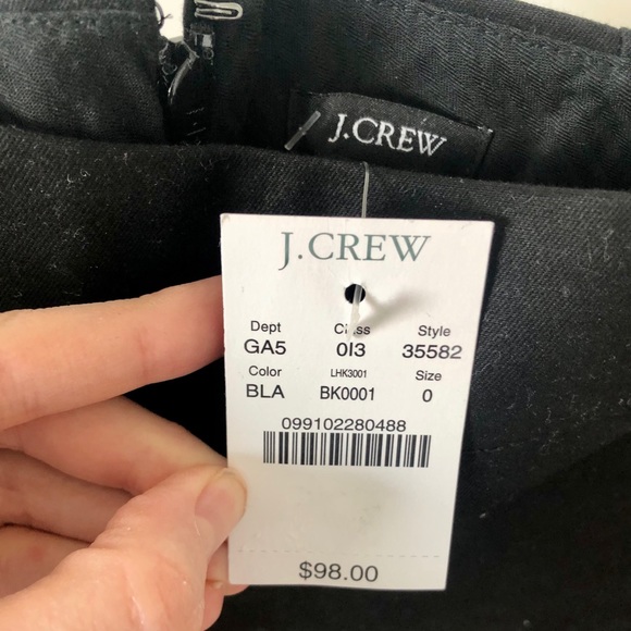 J Crew No. 2 pencil skirt in black size 0, 35582 - Picture 3 of 7